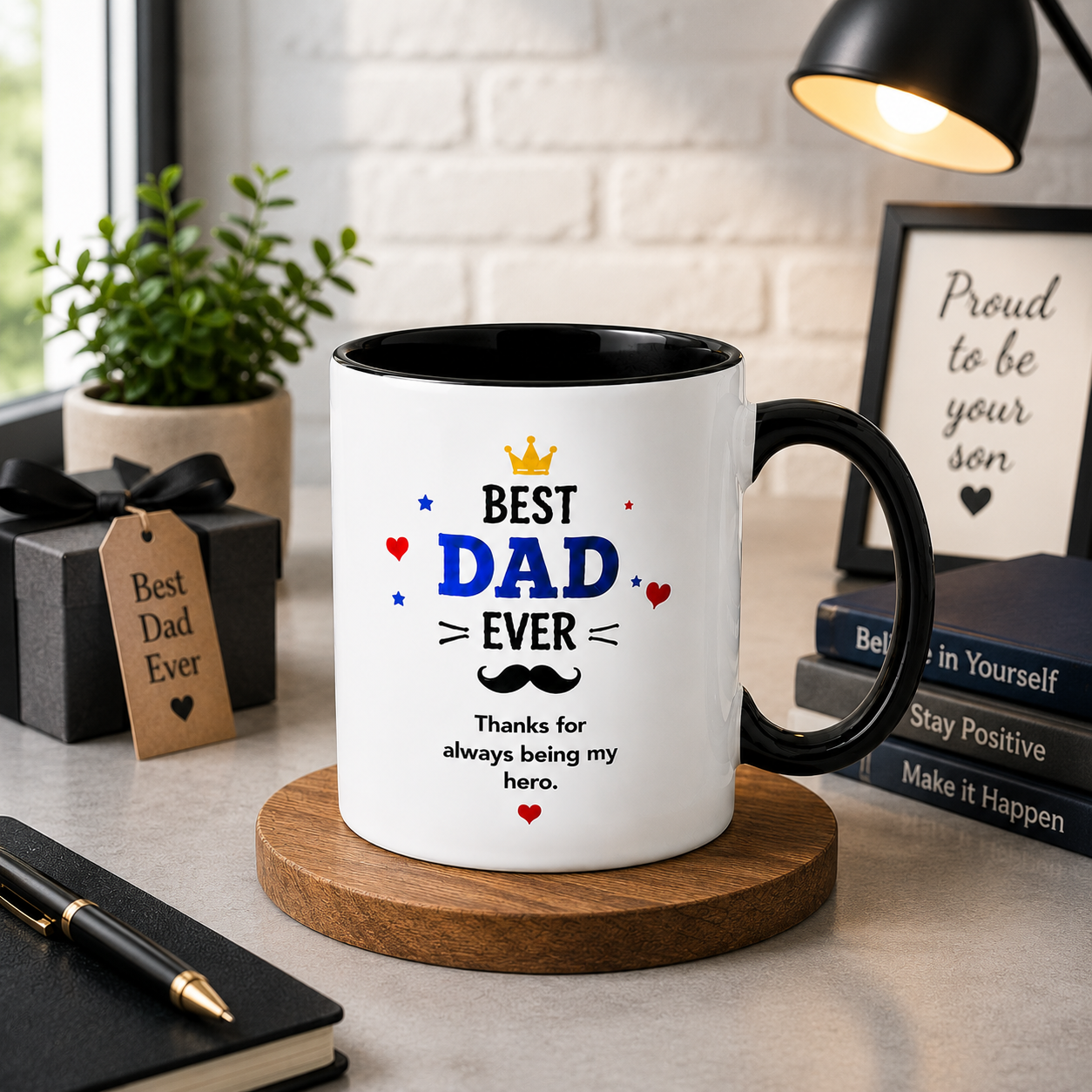 Unique Best Dad Ever Mug | Temperature Color Changing Gift Mug
